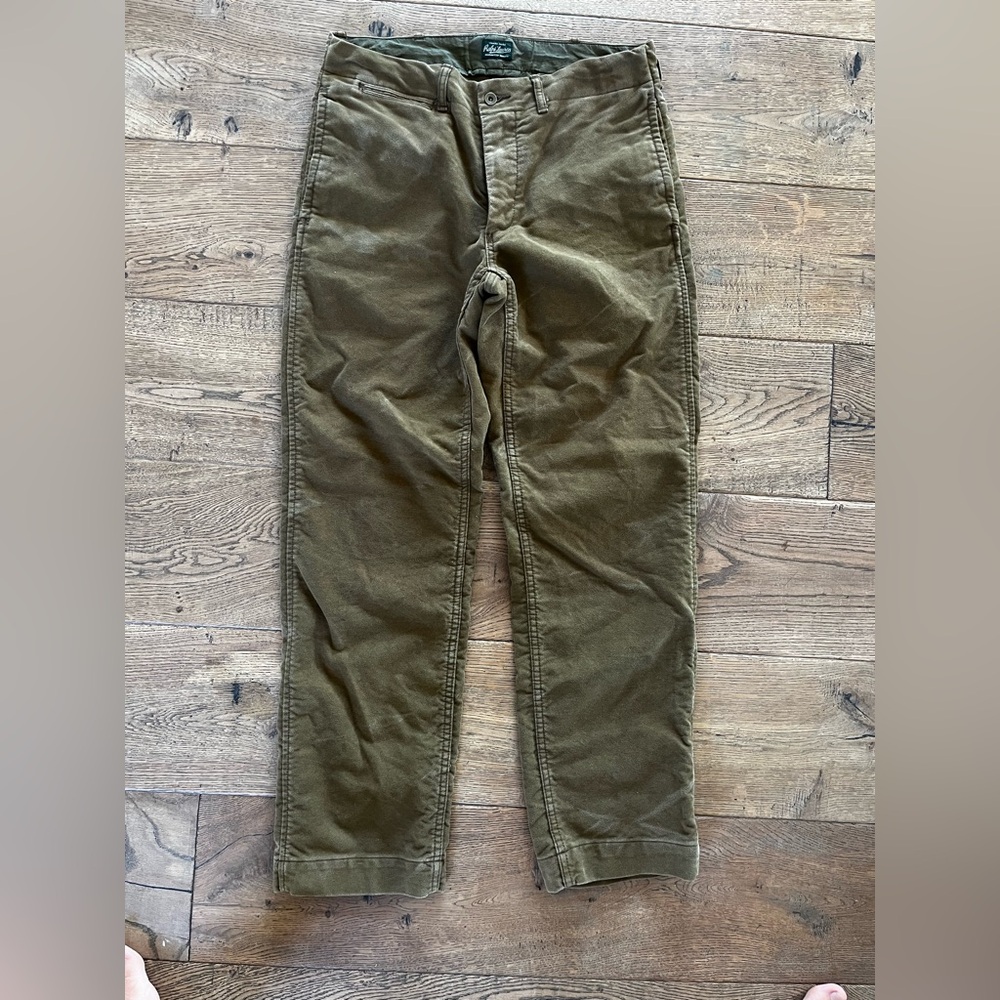 Ralph Lauren Brown Chinos Sueded Cotton